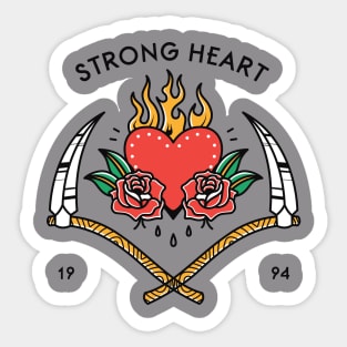 Strong Heart Sticker